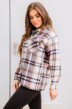 Load image into Gallery viewer, Geometric Plaid Print Pocketed Shacket