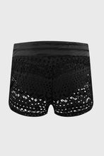 Load image into Gallery viewer, Lace Shorts Attached Swim Bottom