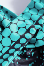 Load image into Gallery viewer, Turquoise Dot Print Halterneck Tankini Set