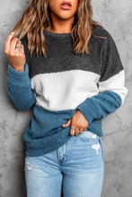 Load image into Gallery viewer, Oversized Colorblock Plush Sweatshirt