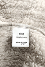 Load image into Gallery viewer, Khaki Solid Color Plush Fleece Button up Jacket