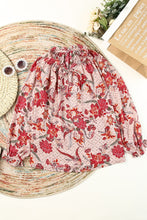 Load image into Gallery viewer, Split V Neck Printed Blouse