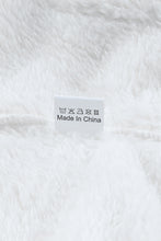 Load image into Gallery viewer, Grey White Zip Neck Oversize Fluffy Fleece Pullover