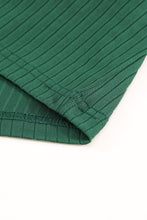 Load image into Gallery viewer, Ribbed Flounce Sleeve V Neck Babydoll Top