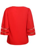 Load image into Gallery viewer, Flare Sleeve V Neck Loose Blouse