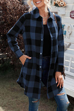Load image into Gallery viewer, Turn-down Collar Plaid Shirt Jacket