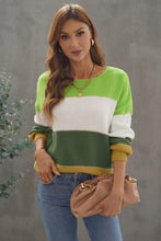 Load image into Gallery viewer, Pullover Colorblock Winter Sweater