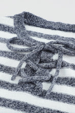 Load image into Gallery viewer, Striped Knit Tie up Sweater