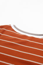 Load image into Gallery viewer, Extend Color Block Cuffs Rib Knit Striped Pullover