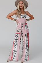 Load image into Gallery viewer, Color Block Mix Print Pocketed Jumpsuit