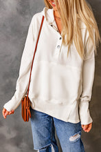Load image into Gallery viewer, Batwing Sleeve Pocketed Henley Hoodie
