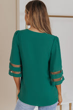 Load image into Gallery viewer, Flare Sleeve V Neck Loose Blouse