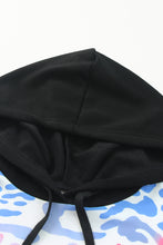 Load image into Gallery viewer, Multicolor Colorful Leopard Drawstring Splicing Hoodie