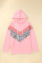 Load image into Gallery viewer, Plus Size Taupe Chevron Hooded Top