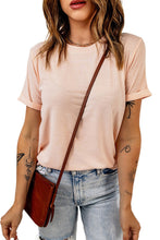 Load image into Gallery viewer, Solid Color Crew Neck Tee
