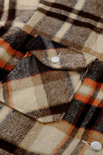 Load image into Gallery viewer, Geometric Plaid Print Pocketed Shacket