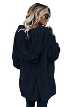 Load image into Gallery viewer, Soft Fleece Hooded Open Front Coat