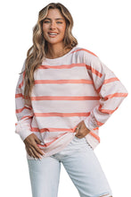 Load image into Gallery viewer, Stripe Striped Drop Shoulder Pullover Sweatshirt