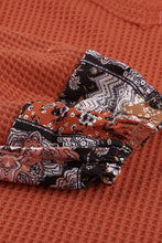 Load image into Gallery viewer, Contrast Eyelet Thermal Knit Top