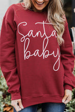 Load image into Gallery viewer, Christmas Santa Baby Print Pullover Sweatshirt