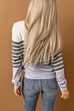 Load image into Gallery viewer, Striped Colorblock Sweater