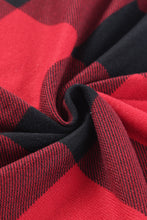 Load image into Gallery viewer, Plaid Print Leopard Splicing Striped Color Block Long Sleeve Top