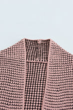 Load image into Gallery viewer, Plaid Knitted Long Open Front Cardigan