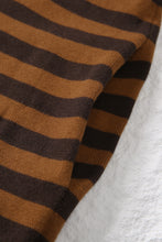 Load image into Gallery viewer, Striped Knit Quarter Zip Hoodie