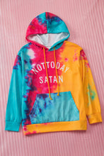 Load image into Gallery viewer, Not Today Satan Tie Dye Hoodie