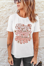 Load image into Gallery viewer, Mama Flower Leopard Print Short Sleeve Graphic Tee