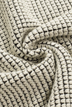 Load image into Gallery viewer, Plaid Knitted Long Open Front Cardigan