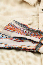 Load image into Gallery viewer, Button Up Pockets Striped Color Block Corduroy Jacket
