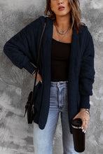 Load image into Gallery viewer, Soft Fleece Hooded Open Front Coat