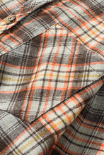 Load image into Gallery viewer, Plaid Print Button Long Sleeve Plus Size Shirt Coat