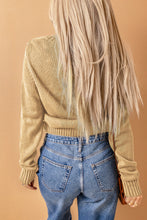 Load image into Gallery viewer, Beige Front Pockets Buttons Textured Cardigan