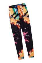 Load image into Gallery viewer, Multicolor Tie Dye Hollow Out Fitness Activewear Leggings
