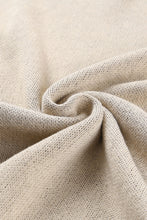 Load image into Gallery viewer, Khaki Leopard High Neck Side Slit Oversized Sweater