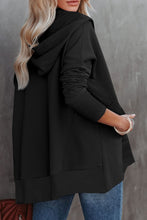 Load image into Gallery viewer, Batwing Sleeve Pocketed Henley Hoodie