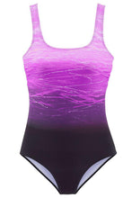 Load image into Gallery viewer, Gradient Criss Cross Back One Piece Swimsuit