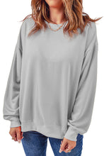 Load image into Gallery viewer, Plain Crew Neck Pullover Sweatshirt