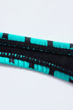 Load image into Gallery viewer, Turquoise Dot Print Halterneck Tankini Set