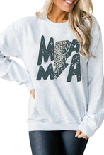 Load image into Gallery viewer, MAMA Lightning Leopard Print Long Sleeve Sweatshirt