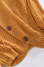 Load image into Gallery viewer, Mustard Buttoned Wrap Turtleneck Sweater