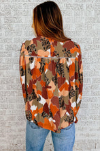 Load image into Gallery viewer, Abstract Printed Long Sleeve Blouse