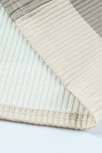 Load image into Gallery viewer, Color Block Ribbed Long Sleeve Top with Pocket