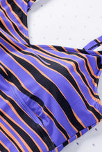 Load image into Gallery viewer, Animal Stripes Lacing Tankini Swimsuit