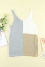 Load image into Gallery viewer, Color Block Knitted Tank Top