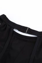 Load image into Gallery viewer, High Neck Plunge Mesh Ruched Tankini Swimwear