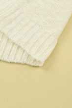 Load image into Gallery viewer, Beige Chevron Striped Drop Shoulder Sweater