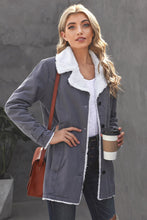 Load image into Gallery viewer, Lapel Collar Button Fleece Jacket